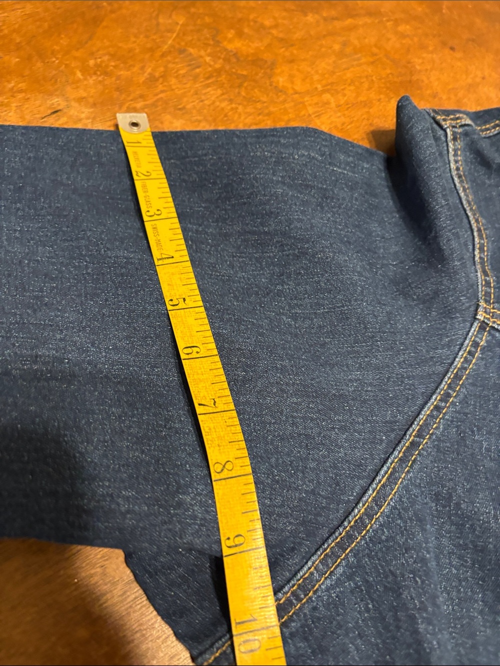 NWOT Woman Within Dark Blue Denim Jacket with Button Front 4X - Picture 12 of 14
